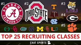 College Football Signing Day Top 25 Recruiting Classes For 2021 [upl. by Katusha]