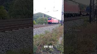 Baureihe 185 bei der Weiterfahrt von Gemünden in Richtung Aschaffenburg HBf  Frankfurt am Main HBF [upl. by Tterraj921]