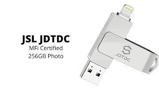 JSL JDTDC  MFi Certified 256GB PhotoStickforiPhoneStorage iPhoneMemory iPhone USB [upl. by Grearson566]