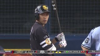 【プロ野球パ】右中間へ、流れつかんだギータ弾！25号3ランHRにベンチ歓喜 20150820 BsH [upl. by Eelahc]