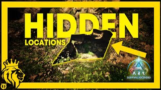 TOP 10 HIDDEN Locations on The Island  ARK Survival Ascended [upl. by Ahtibbat592]