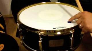 Pearl Custom Classic snare single ply tight tuning [upl. by Navis]