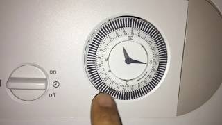 How to auto set central heating clock timer using pins [upl. by Madox]