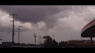 First Storm Chase of 2022  Rotating Wall Cloud Chase [upl. by Beshore]