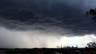 Severe storms rampage through southeast Queensland [upl. by Yahsel]