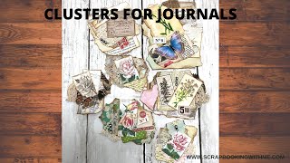 USING SCRAPS MAKING CLUSTERS FOR JOURNALS MINI ALBUMS [upl. by Carolina748]