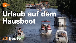 Urlaub in Deutschland  Mit dem Hausboot auf der Müritz [upl. by Owiat]