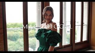 Mac Duggal  Off The Shoulder Tea Length Gown [upl. by Vince752]