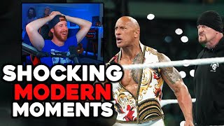 SHOCKING WWE MODERN MOMENTS [upl. by Nnairet]