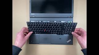 Lenovo T540 Keyboard  How to replace [upl. by Bendix670]