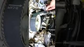 Engine timing belt replacement [upl. by Beera406]