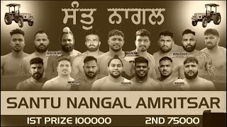 Satu Nangal  Amritsar  Kabaddi Cup  23 Oct 2024  Live [upl. by Asiul]