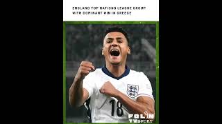 England top Nations League group with dominant win in Greece england greece [upl. by Eliam789]