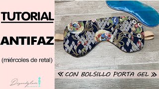 Tutorial antifaz con bolsillo porta gel frío [upl. by Kceb160]