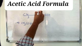 Acetic Acid Formula  Inorganic Chemistry [upl. by Gilbart257]