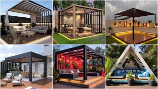 Modern Patio Design Ideas 2024 Backyard Garden Landscaping ideas  Rooftop Pergola [upl. by Tiedeman]