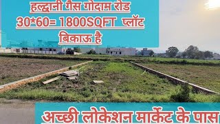 Plot For sale Haldwani Gas Godam Road 30601800sqft south facing 16fit road reels 7055751686 [upl. by Pillihpnhoj]