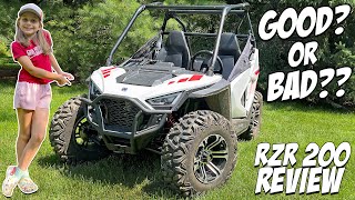 Polaris RZR 200 Rider Review  Should you buy one Problems Issues amp Highlights  AJP Junior [upl. by Acirt]