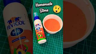 No Borax 😲 Homemade Slime 🧡 how to make slime with fevicol 🌈 100 working [upl. by Hedveh508]