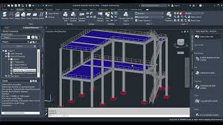 Autocad plant 3D on Structure [upl. by Nytnerb]