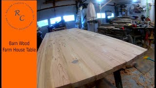 How to Build a Reclaimed Barn Wood Farm House Style Dining Table [upl. by Anselma538]