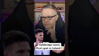 Goldbridge reacts Rice’s goal vs Ireland🔥🔥 declanrice markgoldbridge arsenal [upl. by Madelaine462]