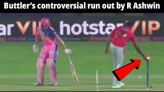 Watch Jos Buttler’s controversial run out by R Ashwin  IPL 2019  KXIP VS RR  IPL 12 UPDATE [upl. by Eimmaj853]