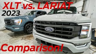 2023 F150 XLT VS LARIAT SidebySide Comparison Which Should You Buy [upl. by Saqaw]