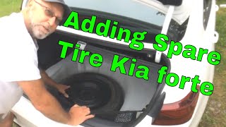 How to add a Spare Tire to your Kia 2021 Forte [upl. by Auqinehs]