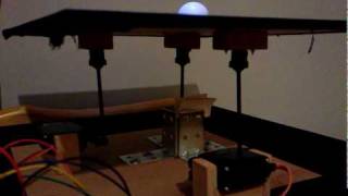 Ball on Plate using Webcam Arduino and Simulink Step Response 1of3 [upl. by Soirtemed]