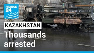 Thousands arrested after Kazakhstan unrest • FRANCE 24 English [upl. by Merrick]