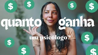 QUANTO GANHA UM PSICÓLOGO PSICÓLOGO GANHA BEM [upl. by Renata]