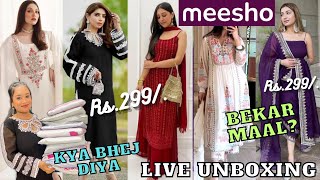 Meesho Huge Trendy Kurta Set Haul  Omg🤭 Ye Isse Acha Kbhi nhi Diya Start Rs299 TryOn Haul [upl. by Howzell]