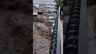 RARE STORMS floods overwhelmed the Catania City in Sicily Italy today FLOODS NEWS DEVASTED [upl. by Nidia]