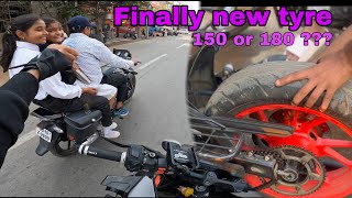 MT15 tyre change michelin tyre 150 section  best tyre for mt 15  mind blowing grip 🤯mt15 [upl. by Eniluap79]