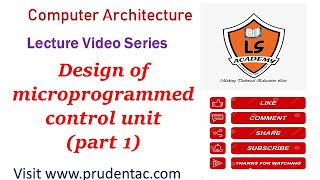 Design of microprogrammed control unit part 1 COA Lecture series [upl. by Chapel]