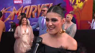 Yasmeen Fletcher Interview Ms Marvel Red Carpet [upl. by Llenreb666]