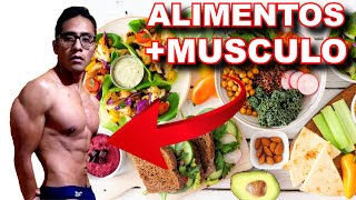 ¿Qué comer para GANAR MASA MUSCULAR Alimentos que Debes Consumir para GANAR MÚSCULO [upl. by Saturday505]