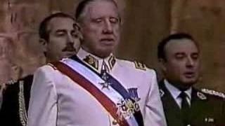 Presidente Pinochet cantando el Himno Nacional [upl. by Silloh]