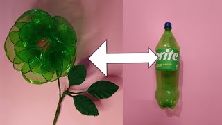 how to make easy rose flower from plastic bottleplastic bottle craftShobha sharma👍🙏 [upl. by Fernald939]