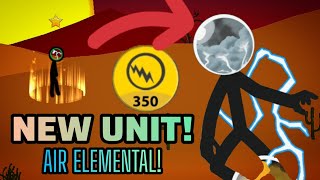 Stick War Legacy Mod Update New Unit Air Elemental First Epic Elemental Empire Unit Gameplay [upl. by Dorice]