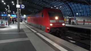 Berlin Durchfahrt Baureihe 101  BerlinWarszawaExpress BWE in Berlin Hauptbahnhof 1080p50 ᴴᴰ [upl. by Ludwigg]