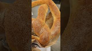 Giant Cinnamon Pretzel cinnamon pretzels sweettooth sweet shortsfeed shortvideo [upl. by Ackerley4]