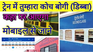 स्टेशन पर ट्रेन का कौन डिब्बा कहा पर आएगा पता कैसे करें  train coach position kaise jane 2024 [upl. by Atsirtal]