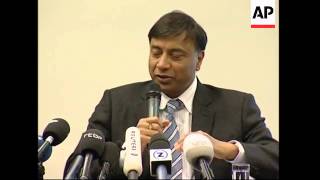 Lakshmi Mittal on bid for European steel company Arcelor [upl. by Negiam51]