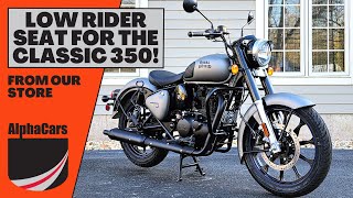 Unbelievably Comfortable Our Royal Enfield Classic 350 Low Rider Seat Review [upl. by Annairdna96]