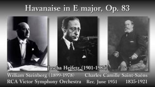 SaintSaëns Havanaise Heifetz amp Steinberg 1951 サン＝サーンス ハバネラ ハイフェッツ [upl. by Enaffit]