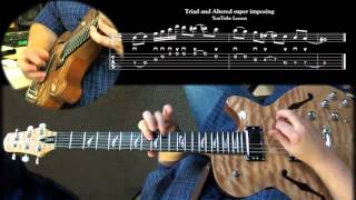 ADVANCED JAZZ GUITAR LESSON Superimposing Triads and Altered Scale [upl. by Sakhuja]