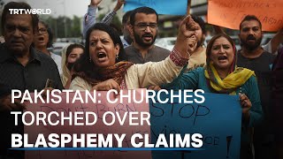 Mob attacks Christian homes and churches in Pakistan [upl. by Colene]