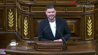 Gabriel Rufián contundente en el congreso de los diputados Odio eternamente al racismo [upl. by Milano]